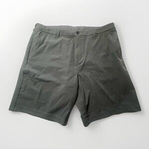 Vuori Aim Shorts Men's 38 Beige Gray Golf Performance Chino Casual Stretch 8”